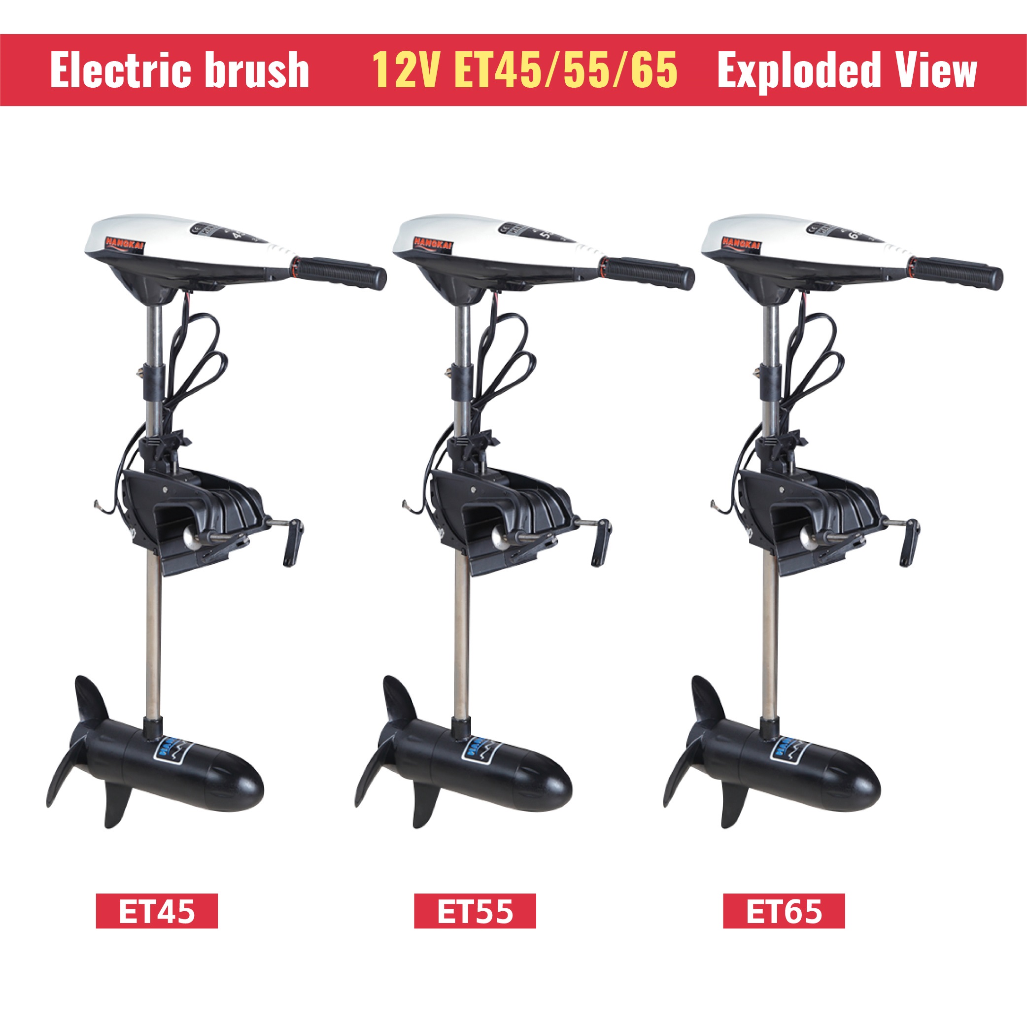 High Power 12V 65LB Thrust Ele - Fishing Kayak Trolling Motor review and price